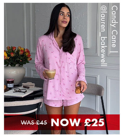 Candy cane modal pyjama set