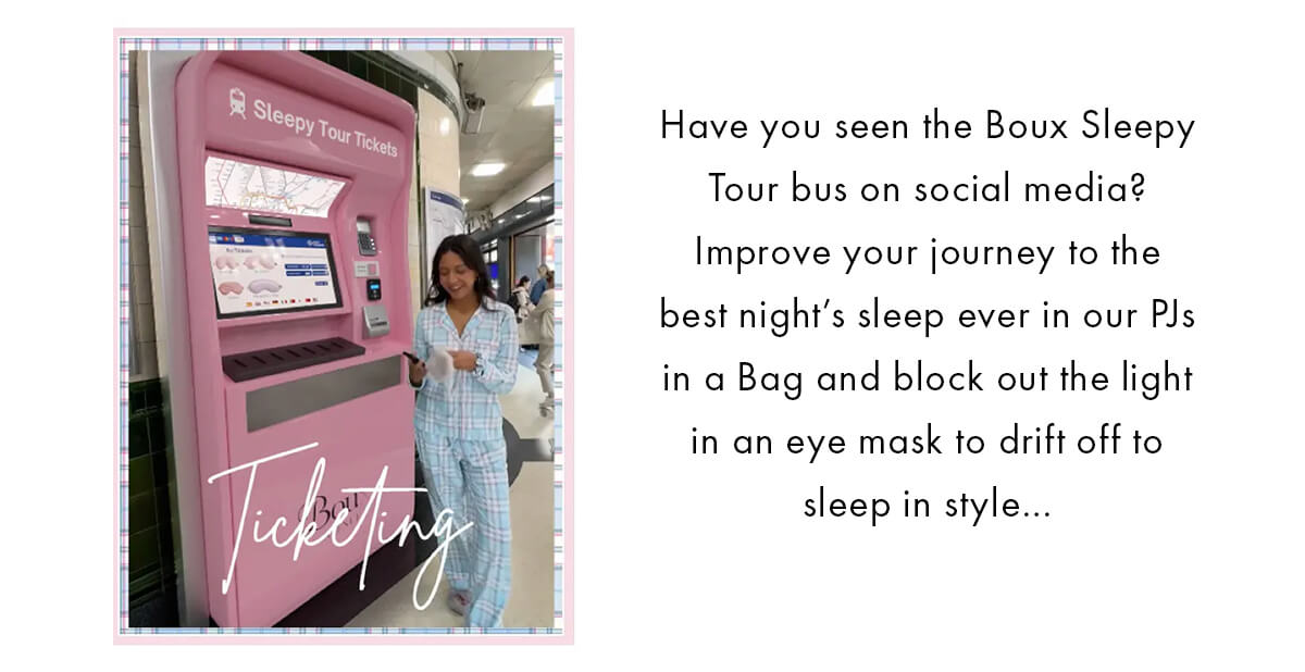 Have you seen the Boux Sleep Tour Bus on social media? 