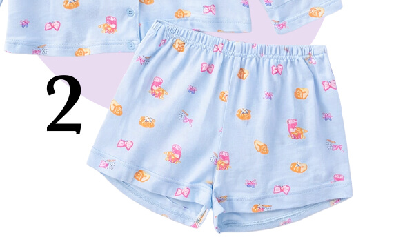 Breakfast print modal short pyjama set 