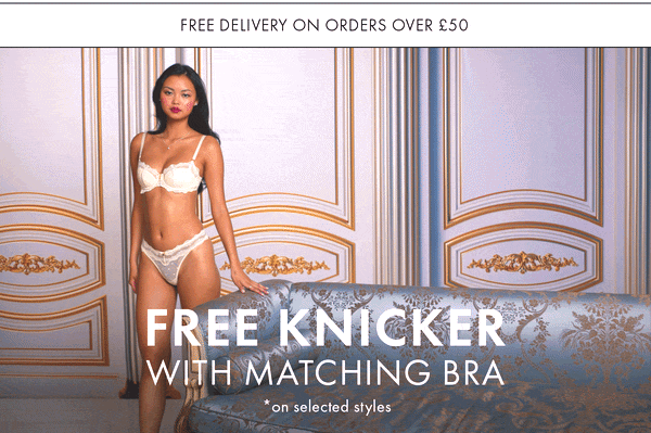 Free knicker with matching bra