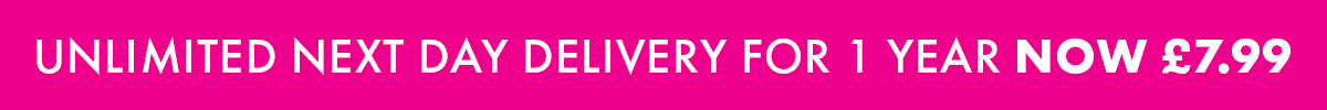 Unlimited Next Day Delivery For 1 year now £7.99