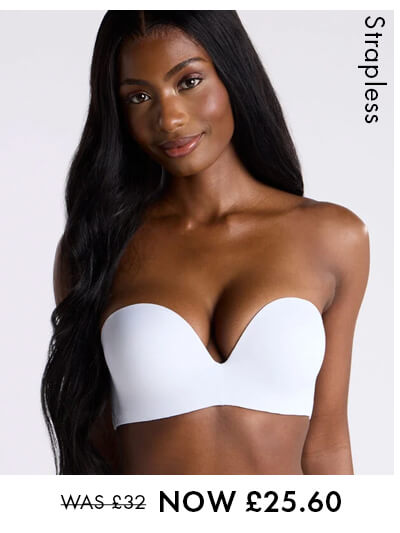 Strapless microfibre multiway bra