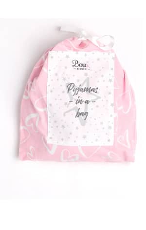 Heart pyjamas in a bag