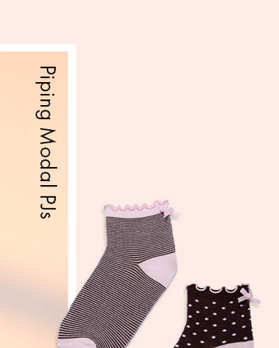2 pack striped & polka dots midi socks