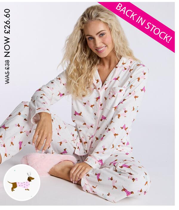 Dog fleece pyjamas in a bag