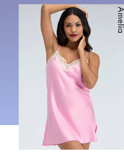 Amelia matte satin cami set