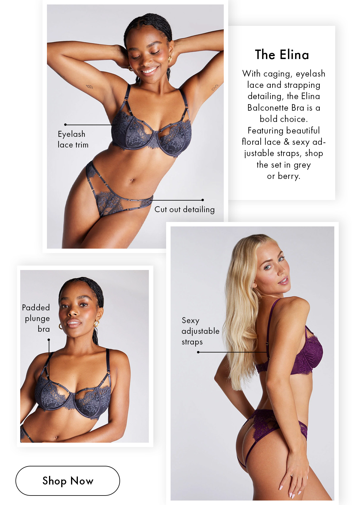 Elina plunge bra
