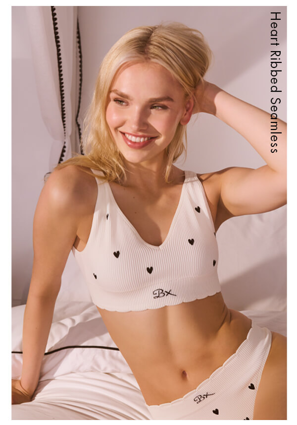 Heart Ribbed Seamless 