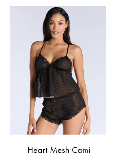 Heart mesh cami