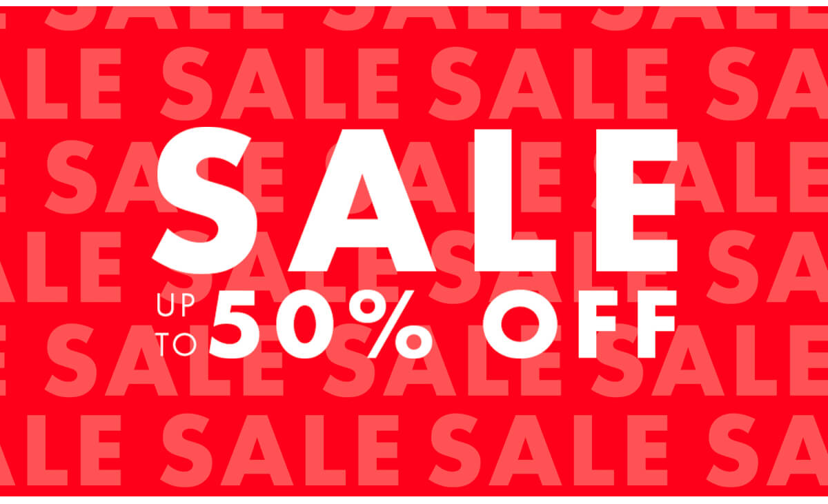 SALE UP TO 50% OFF 