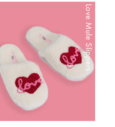 Love borg mule slippers 