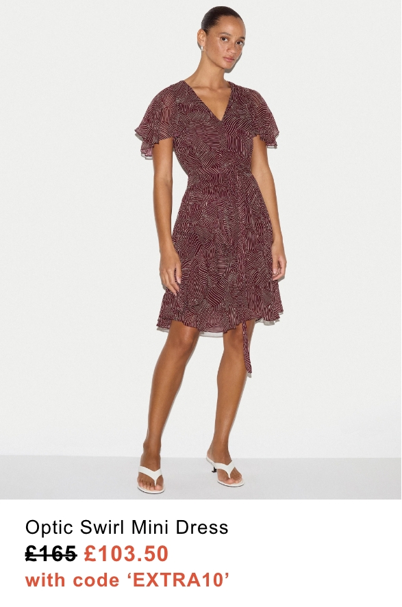 Optic Swirl Mini Dress