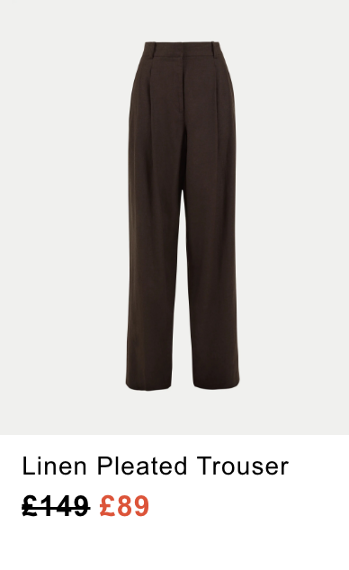 Linen Pleated Trouser