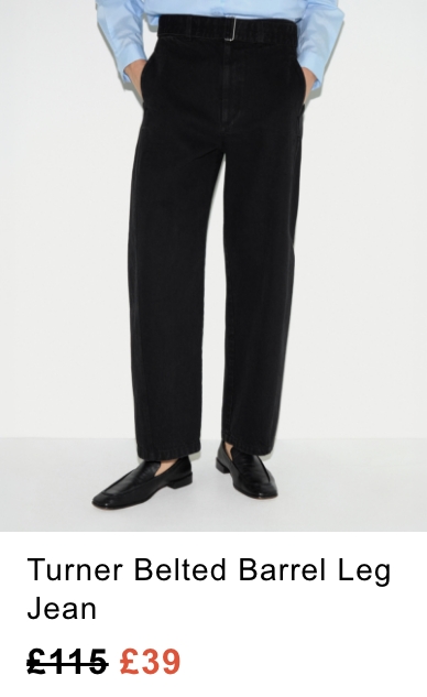 Turner Belted Barrel Leg Jean