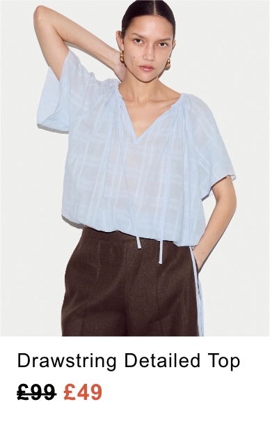 Drawstring Detailed Top