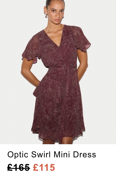 Optic Swirl Mini Dress
