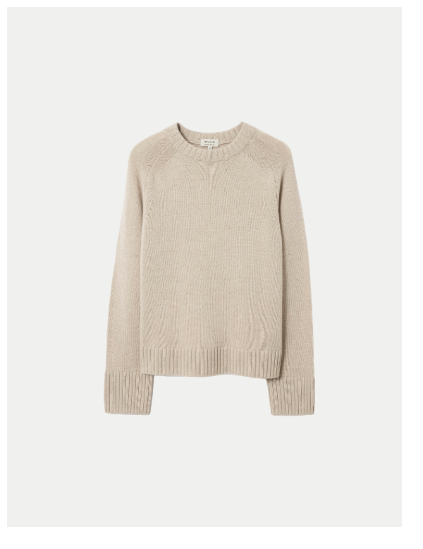 Wool Cashmere Saddle Jumper