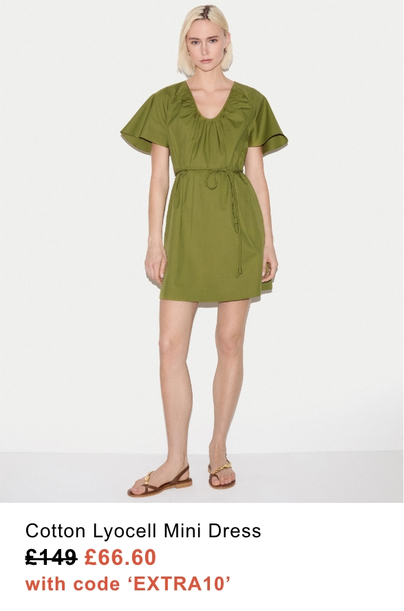 Cotton Lyocell Mini Dress