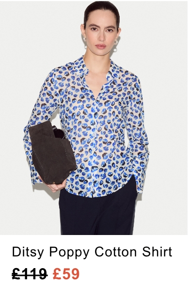 Ditsy Poppy Cotton Shirt