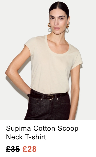 Supima Cotton Scoop Neck T-shirt
