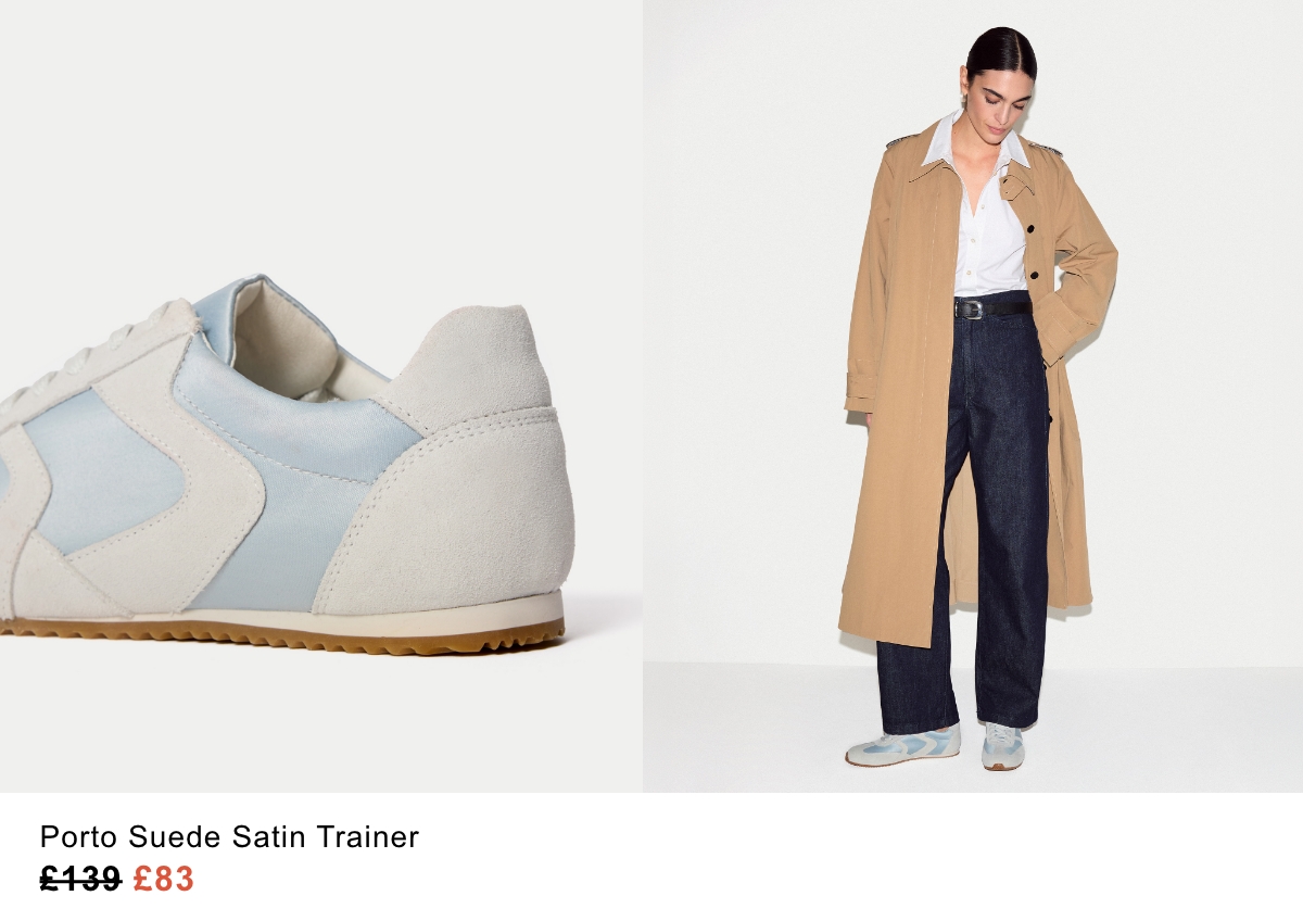 Porto Suede Satin Trainer