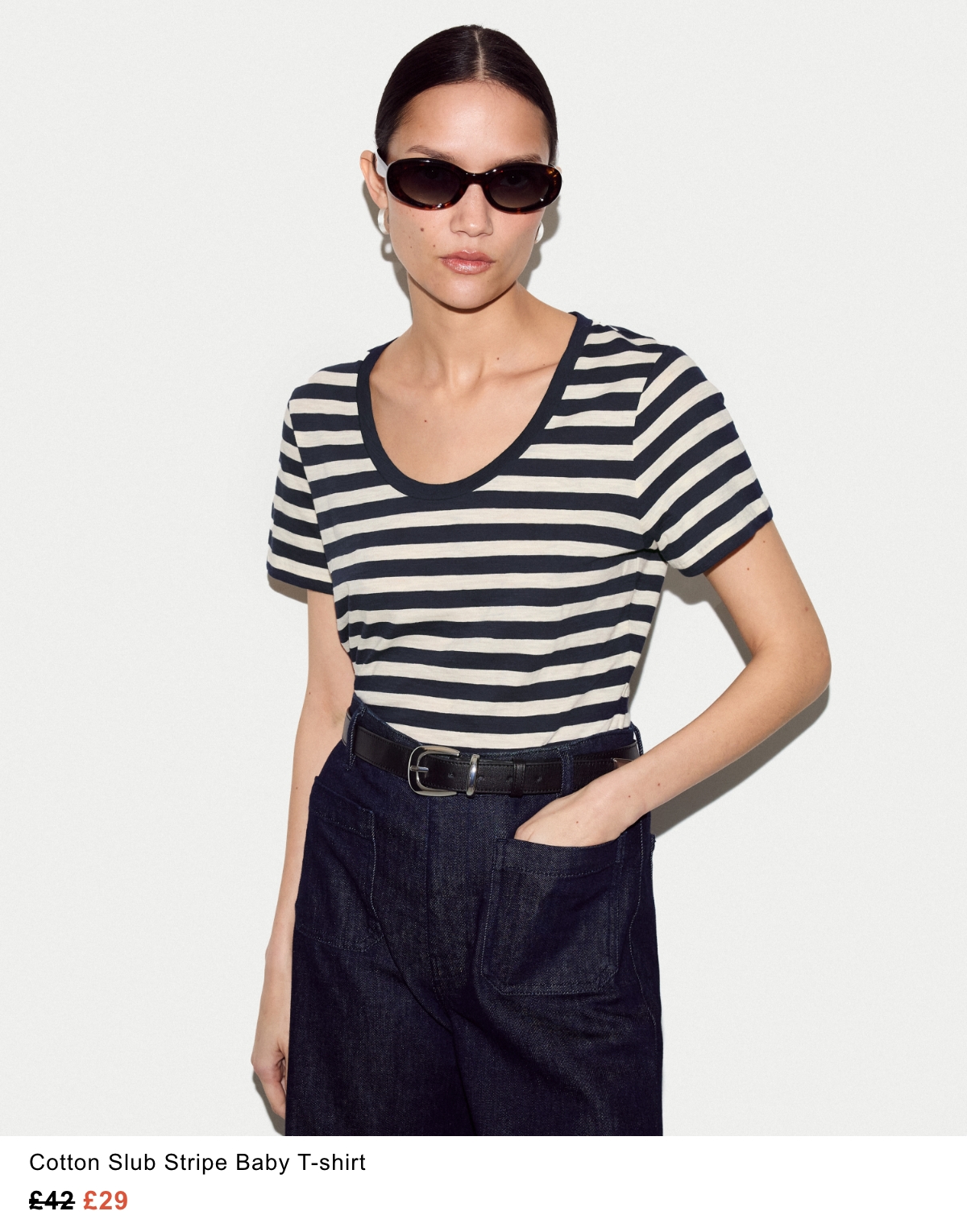 Cotton Slub Stripe Baby T-shirt