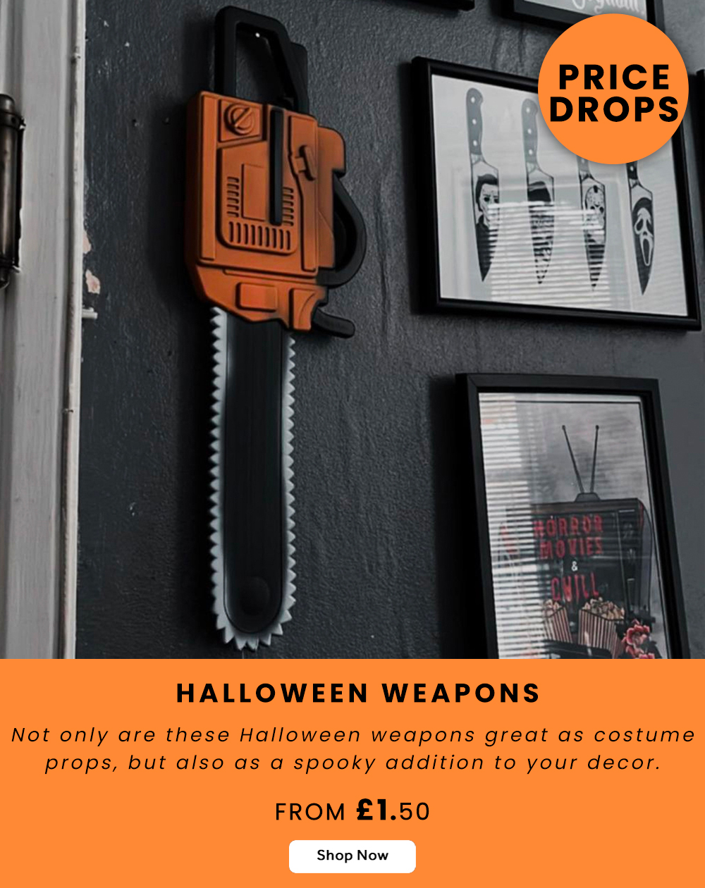 🎃 Halloween costumes & props from 50p!