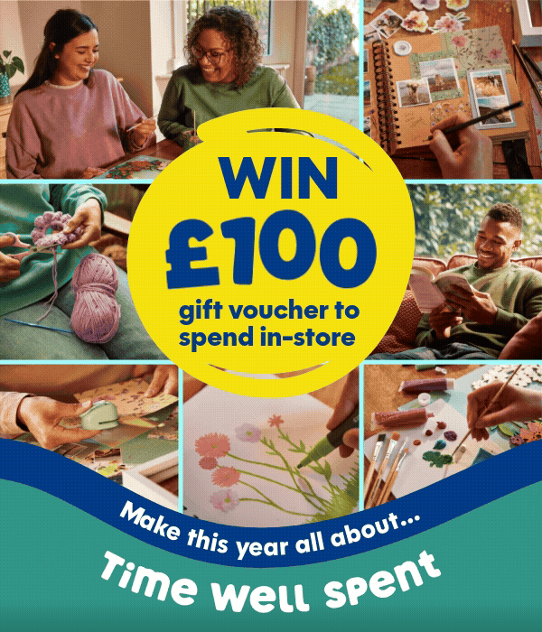 Win 100 gift voucher to spend in-store make this year all about time well spent