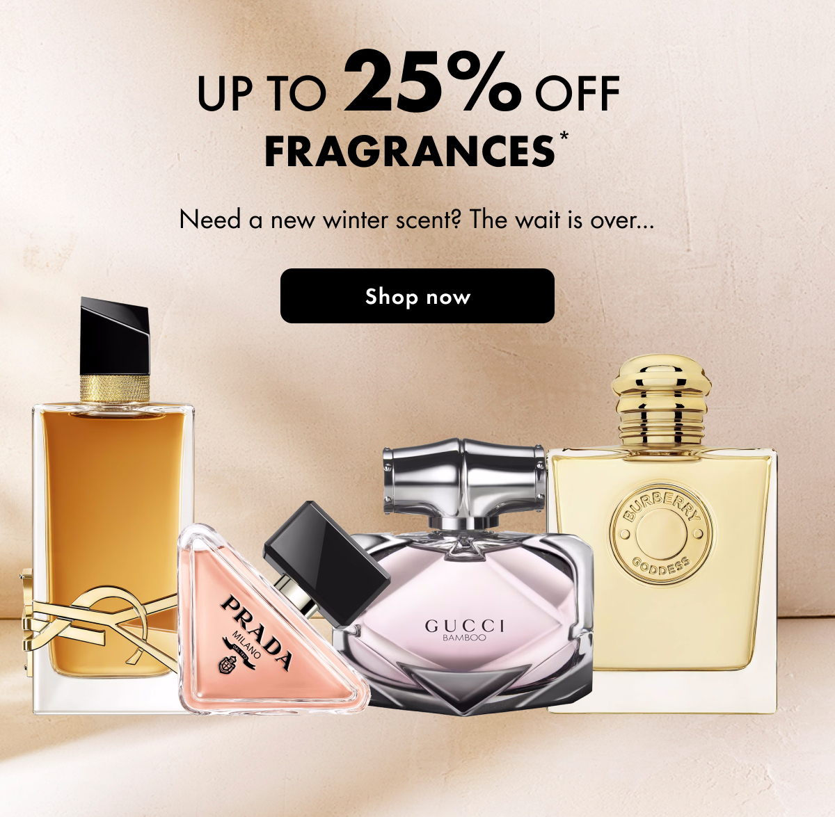 Up to 25% OFF Fragrances