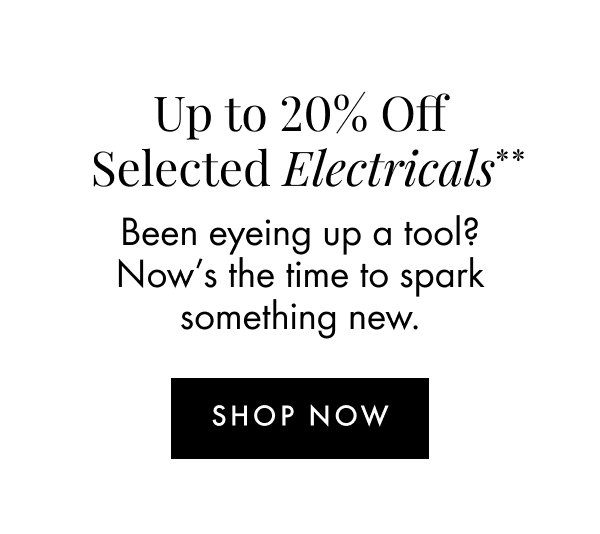 Up to 20% Off Electricals