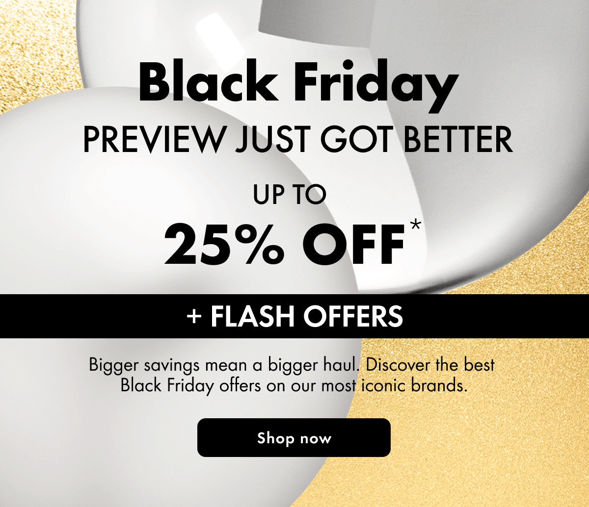 Black Friday 25% off 