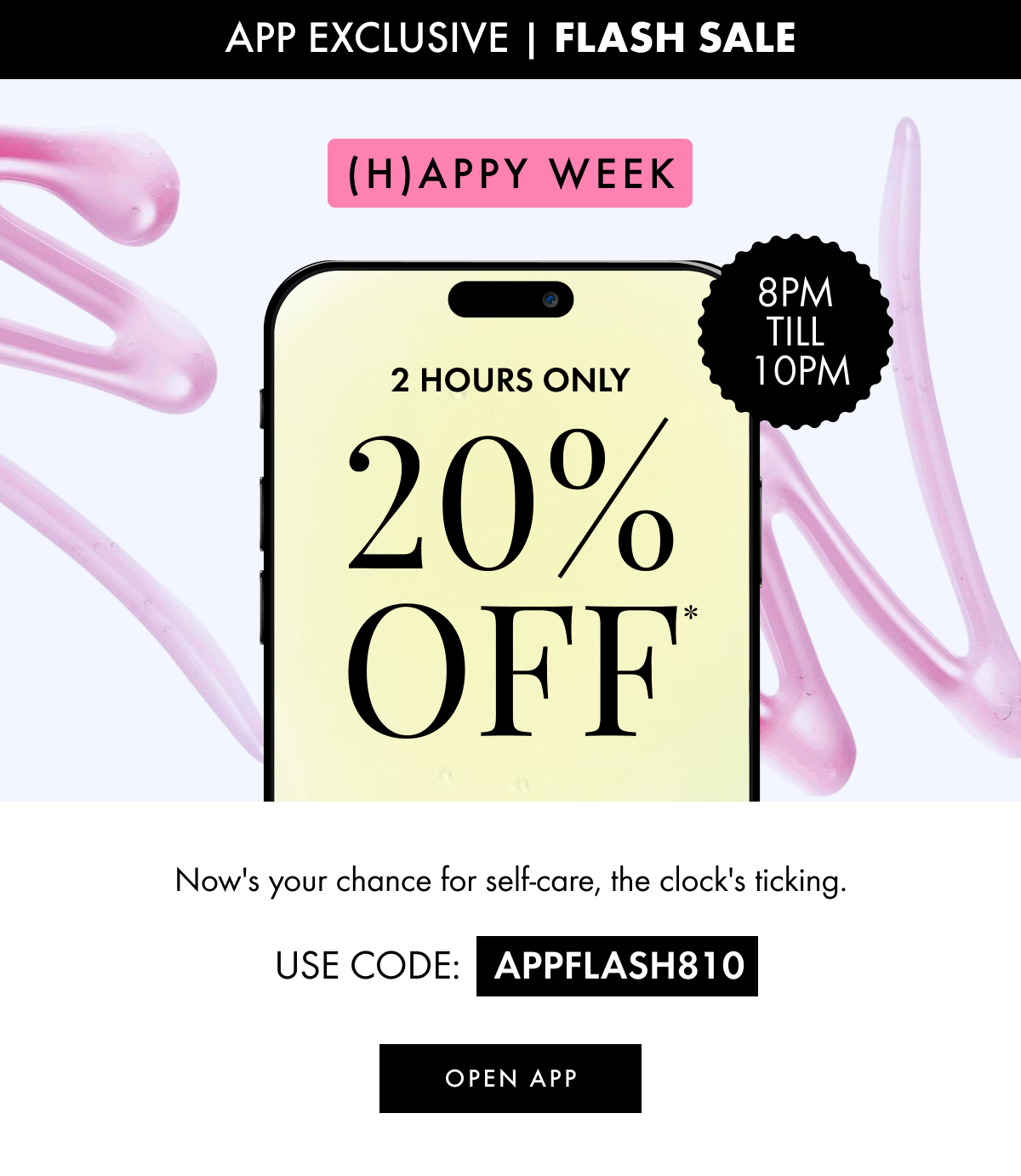 2 Hour Flash | 20% Off