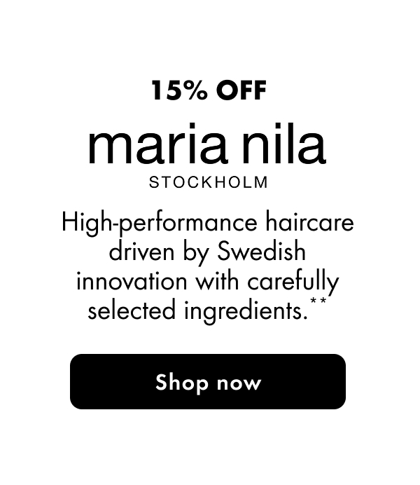 Up to 15% off Maria Nila