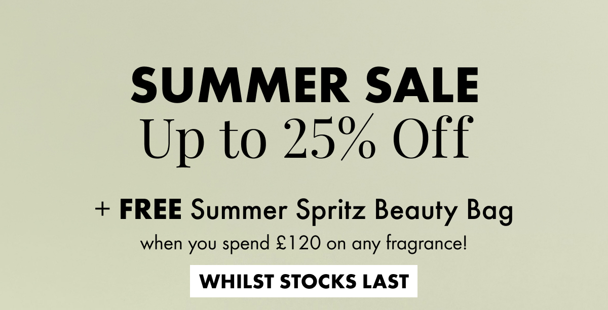 UP TO 25% OFF SUMMER SALE