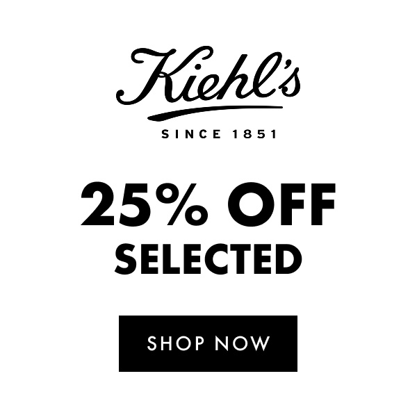 Kiehl's 25% Off Selected