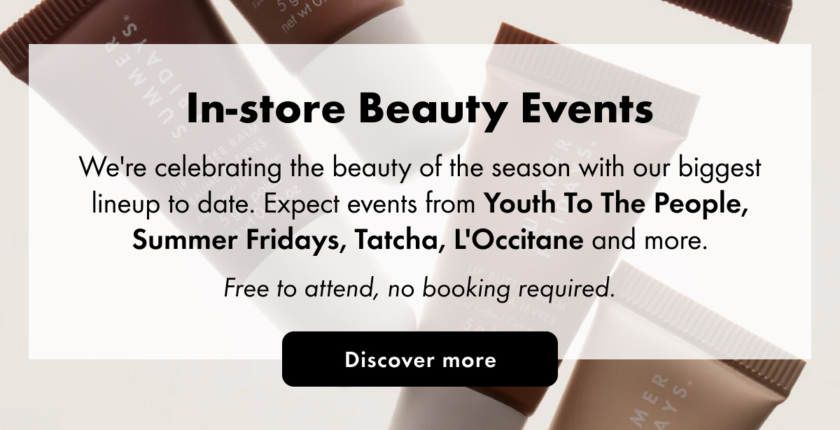 In-store beauty events