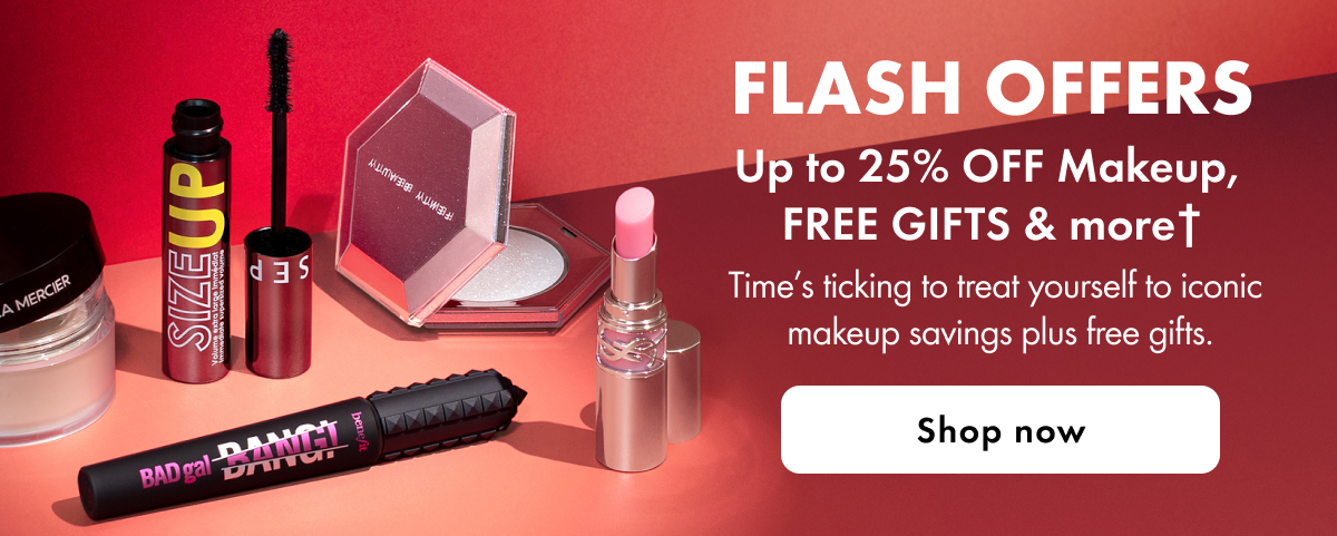 Up to 25% off makeup