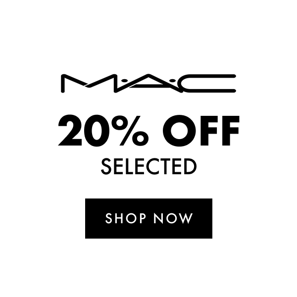 Mac 20% selected + free gift