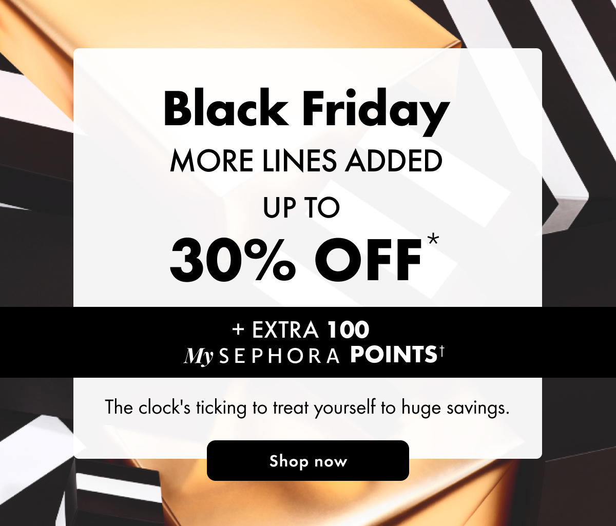Black Friday | Up to 30% off