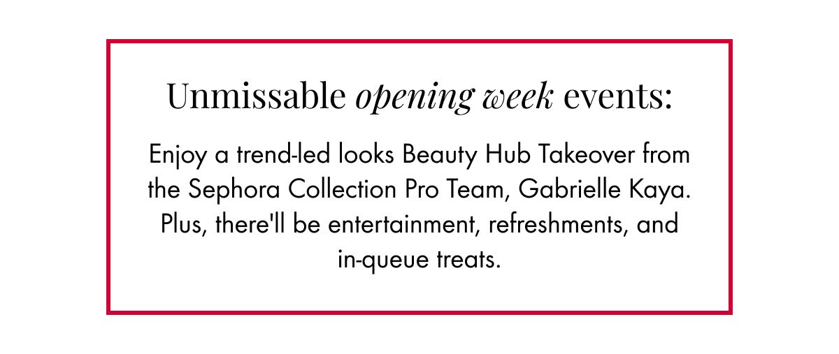 Unmissable opening week events