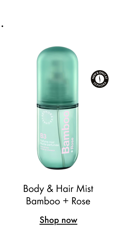 Sephora Collection Body & Hair Mist 100ml Bamboo + Rose 
