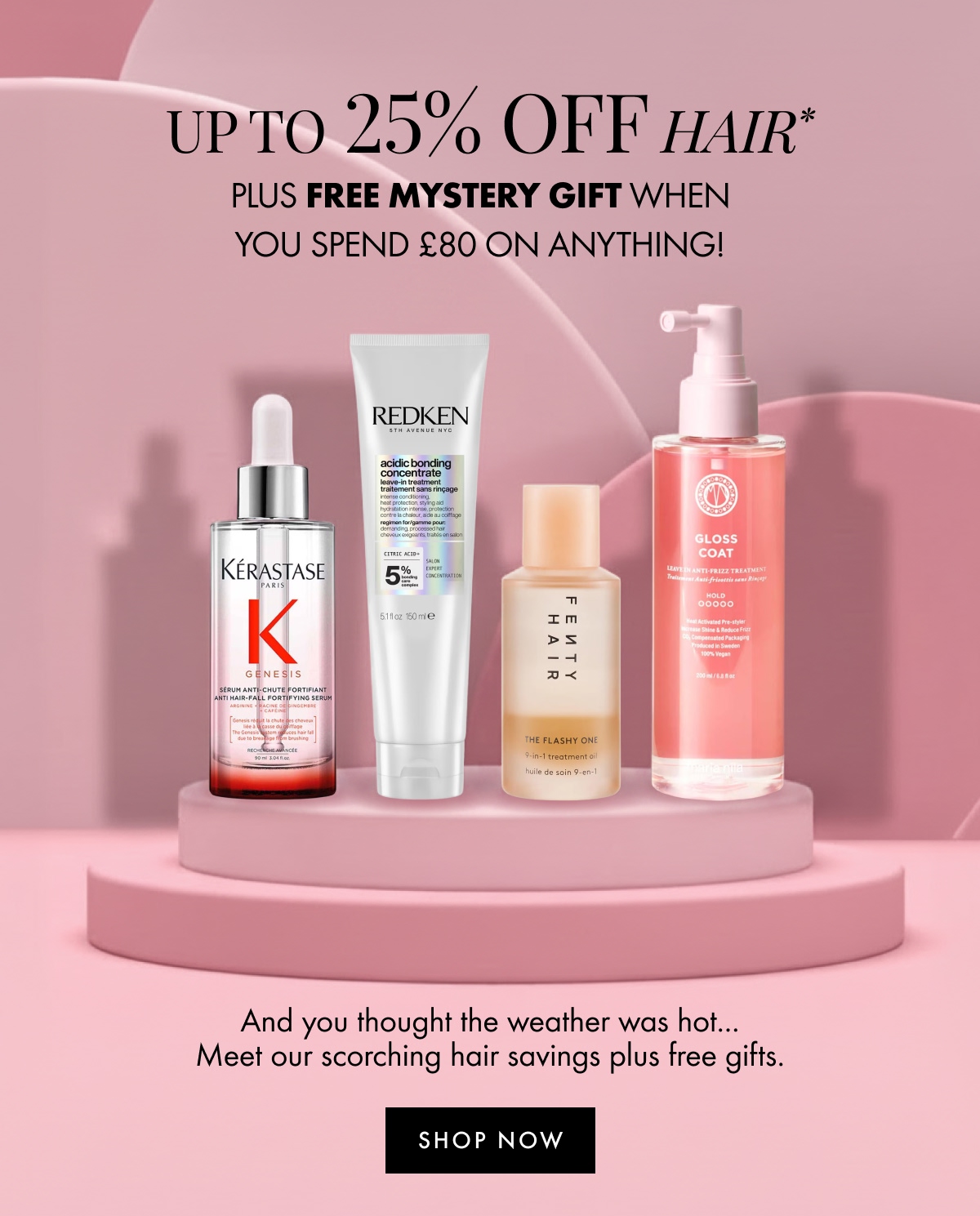 Up to 25% off haircare and a FREE Mystery Bag
