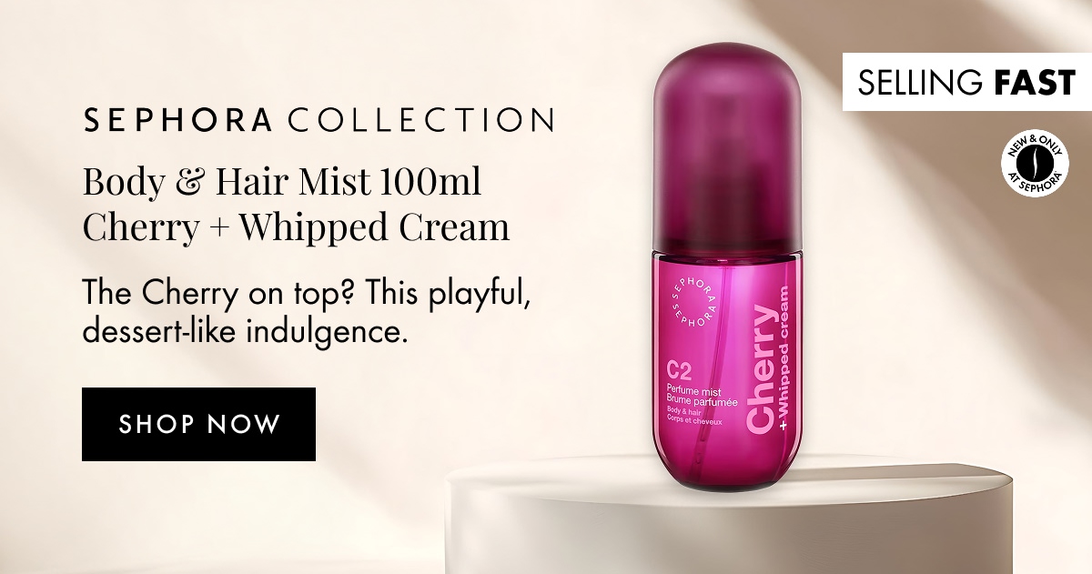 Sephora Collection Body & Hair Mist 100ml Cherry + Whipped Cream