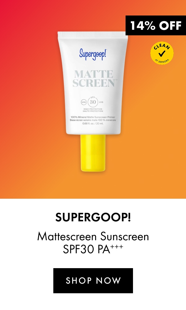 Supergoop Mattescreen Sunscreen SPF30 PA+++