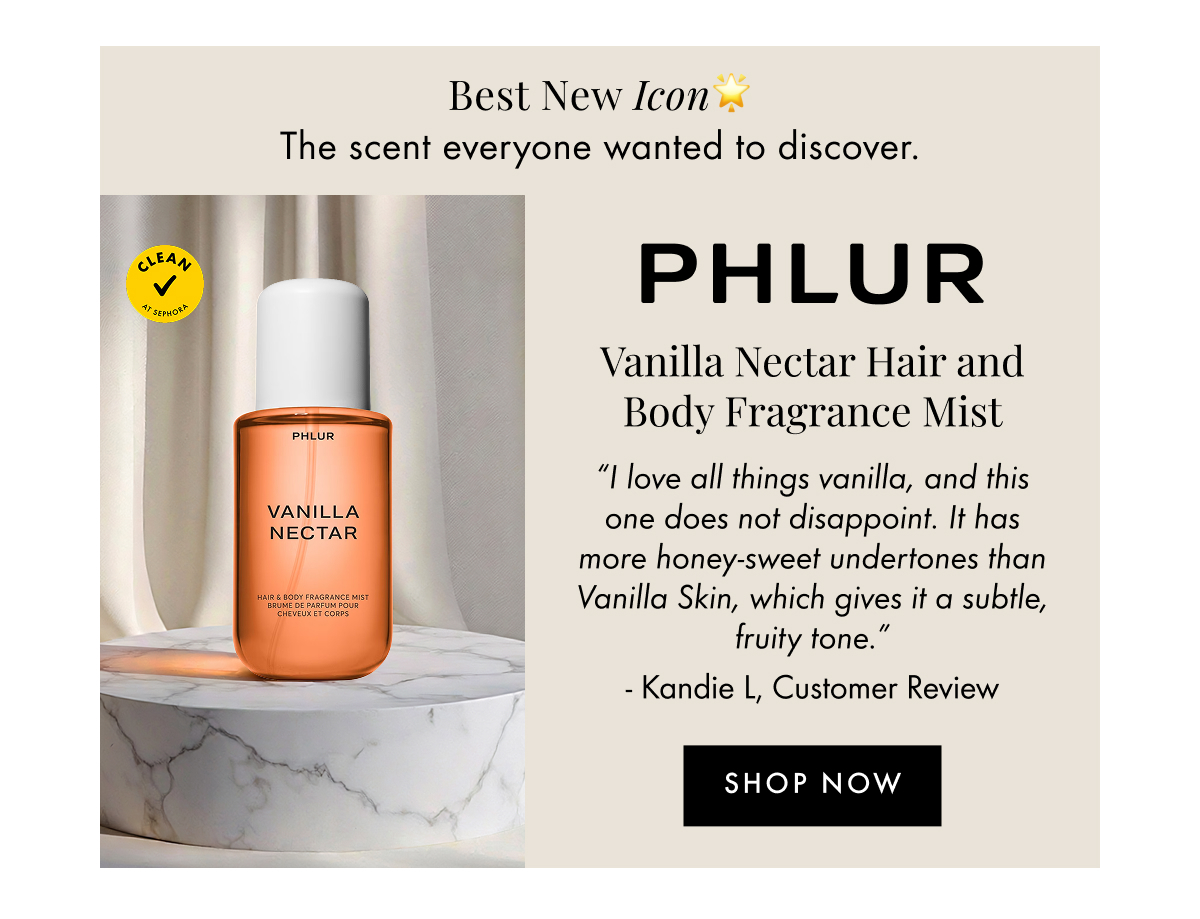 Phlur "Vanilla Nectar Hair and Body Fragrance Mist "