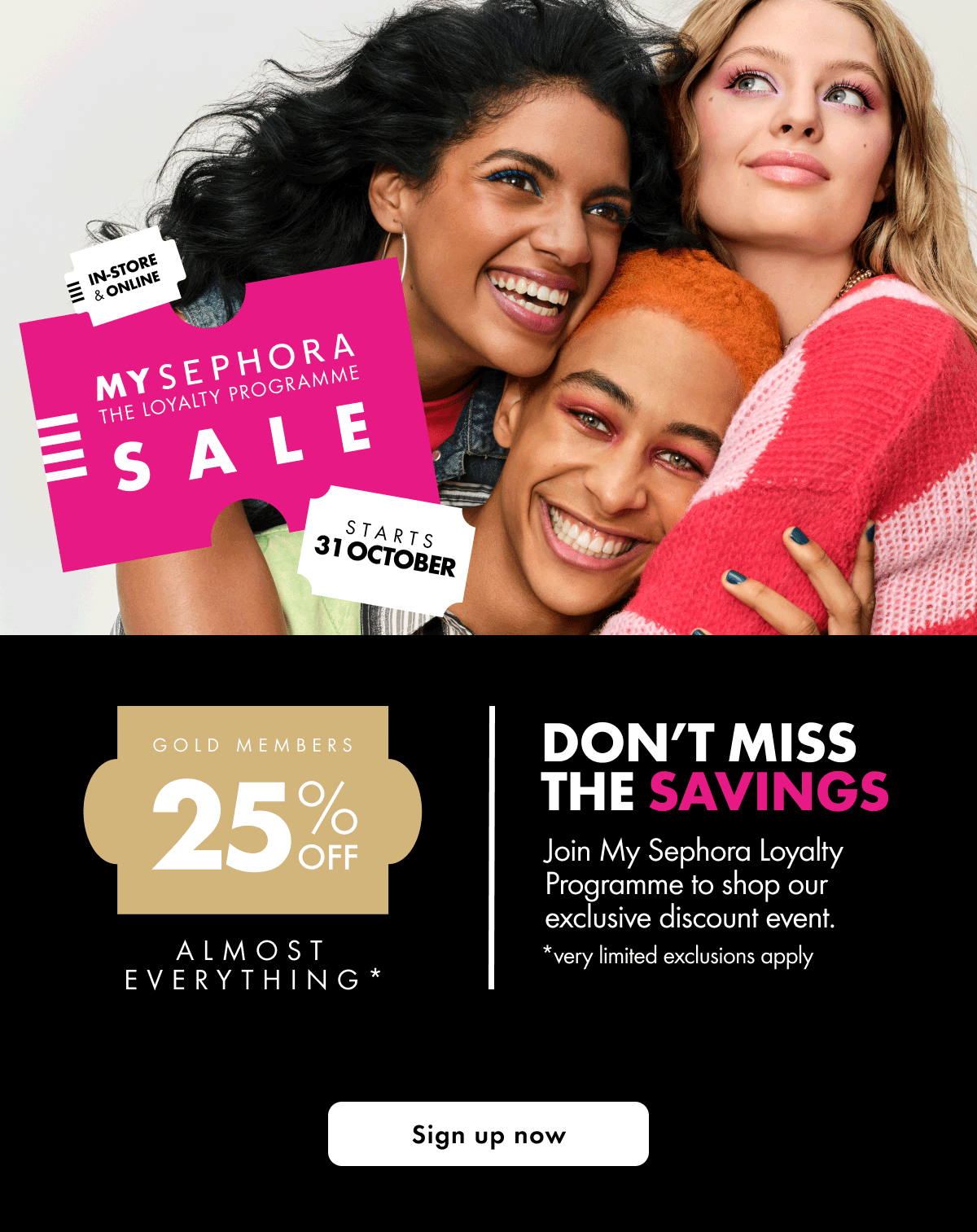 Sign up to My Sephora