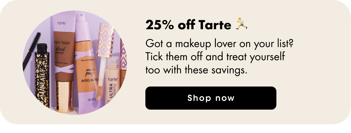 25% off Tarte