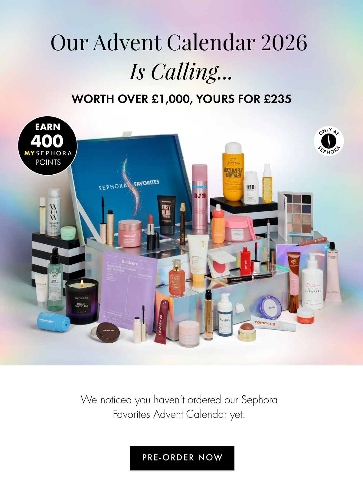 Sephora Advent Calendar 2026