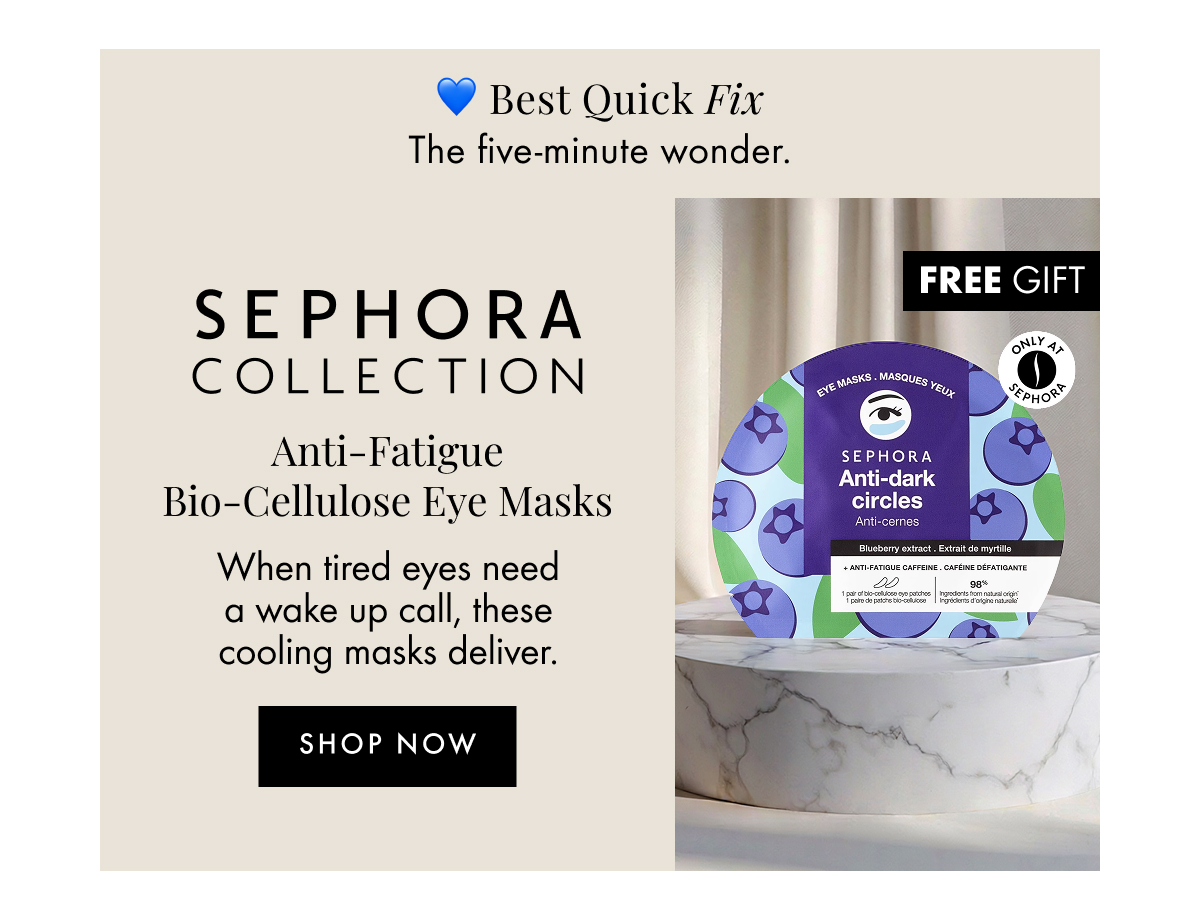 Sephora Collection Anti-Fatigue Bio-Cellulose Eye Masks 