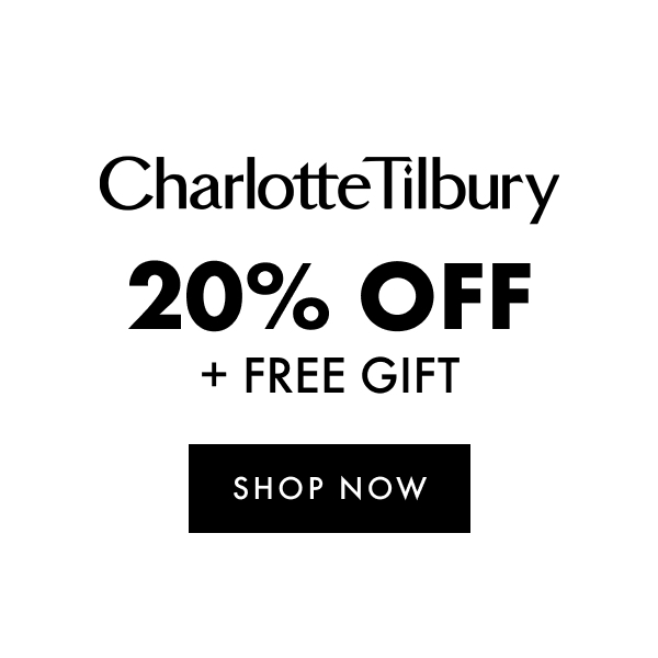 Charlotte tilbury 20% off + free gift 